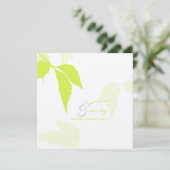 PixDezines groen blad/diy achtergrondkleur Kaart (Staand voorkant)