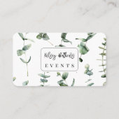 PixDezines groen Eucalyptus Visitekaartje (Voorkant)