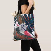 PixDezines groen, tropische Monstera Tote Bag (Dichtbij)