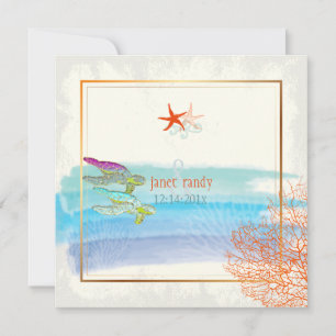 PixDezines groene schildpadden+maui koraal+stervis