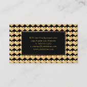 PixDezines Groot Hart in Faux Gold/DIY achtergrond Visitekaartje (Achterkant)