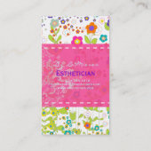 PixDezines groovy daisiediy achtergrond Visitekaartje (Achterkant)