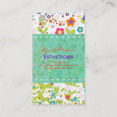 PixDezines groovy daisiediy achtergrond Visitekaartje (Achterkant)