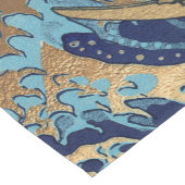 PixDezines  Grote Golven bij Kanagawa Korte Tafelloper (Hoek)