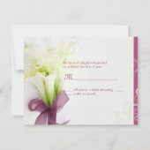 PixDezines GROTE RSVP/CALLA LILILIES BOUQUET RSVP Kaartje (Achterkant)