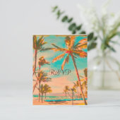 PixDezines Grote RSVP Hawaiian Beach/Blauwgroen (Staand voorkant)