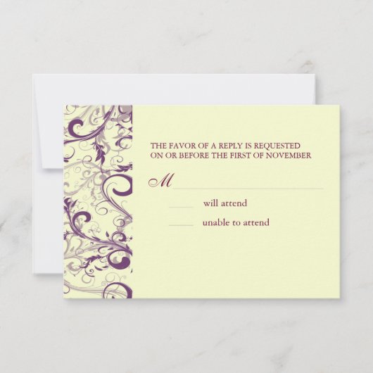 PixDezines GROTE RSVP PLUM SWIRLS+VANILLA SWIRLS (Voorkant)