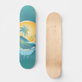 PixDezines Grunge Aloha ♥ ♥ Skateboard (Voorkant)