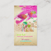 PixDezines  Grunge Floral ♥♥♥♥ Visitekaartje (Achterkant)