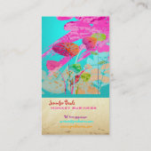 PixDezines Grunge Floral ♥♥♥♥ Visitekaartje (Achterkant)