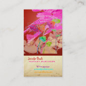 PixDezines Grunge Floral ♥♥♥♥ Visitekaartje (Achterkant)