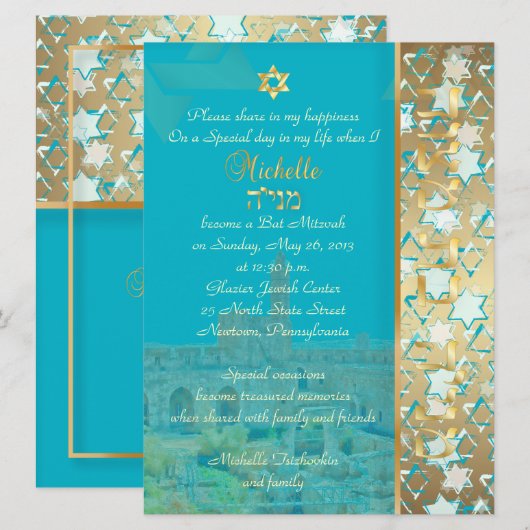 PixDezines grunge star of david/diy background Kaart (Voorkant / Achterkant)