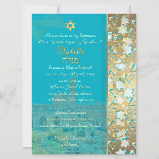 PixDezines grunge star of david/diy background Kaart (Voorkant)