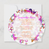 PixDezines grunge ster van david/bar/bat mitswa Kaart (Achterkant)