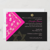 PixDezines grunge sterren/Bat Mitswa Kaart (Achterkant)