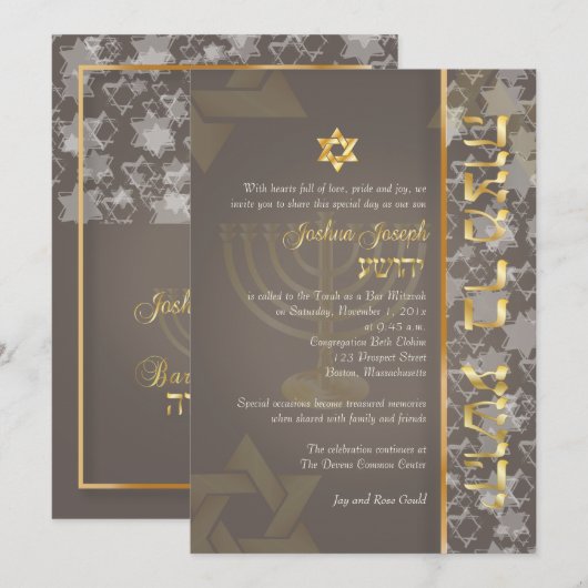 PixDezines grunge sterren/doe-het-zelf kleur/Bar M Kaart (Voorkant / Achterkant)