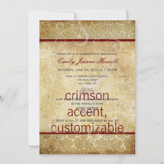 PixDezines /Grunge/Swirls/Damask Kaart (Achterkant)