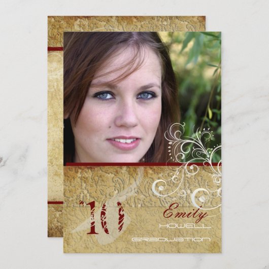 PixDezines /Grunge/Swirls/Damask Kaart (Voorkant / Achterkant)