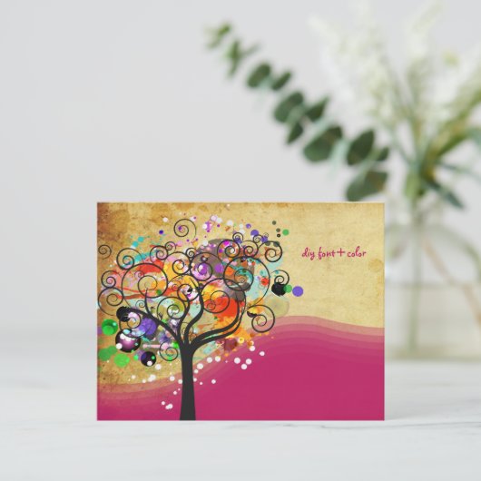 PixDezines  grunge tree trimmers/marketing Briefkaart (Staand voorkant)