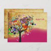 PixDezines grunge tree trimmers/marketing Briefkaart (Voorkant / Achterkant)