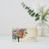 PixDezines Grunge Tree Trimmers ♥♥♥♥ Visitekaartje (Staand voorkant)