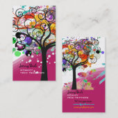 PixDezines Grunge Tree Trimmers ♥♥♥♥ Visitekaartje (Voorkant / Achterkant)