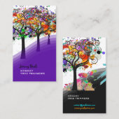 PixDezines Grunge Tree Trimmers ♥ ♥ Visitekaartje (Voorkant / Achterkant)