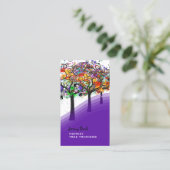 PixDezines Grunge Tree Trimmers ♥ ♥ Visitekaartje (Staand voorkant)