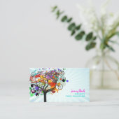 PixDezines Grunge Tree Trimmers ♥ ♥ Visitekaartje (Staand voorkant)