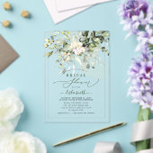 PixDezines Gum Eucalyptus Vrijgezellenfeest Acryl Uitnodigingen (Insitu (Huwelijk))