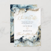 PixDezines H2 Abstracte Oceaan Goud Zeefoam Kaart (Voorkant / Achterkant)