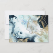 PixDezines H2 Abstracte Ocean Gold Seafoam - Gegev Kaart (Achterkant)