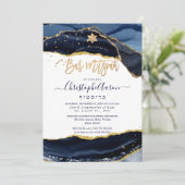 PixDezines H2 Agate, Midnight Blue Gold Kaart (Staand voorkant)