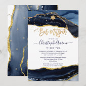 PixDezines H2 Agate, Midnight Blue Gold Kaart (Voorkant / Achterkant)