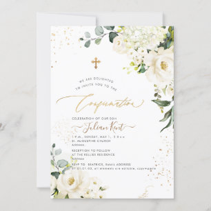 PixDezines H2 Alabaster Rozen Hydrangeas Kaart