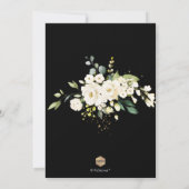 PixDezines H2 Alabaster Rozen Rehearings Dinner Kaart (Achterkant)