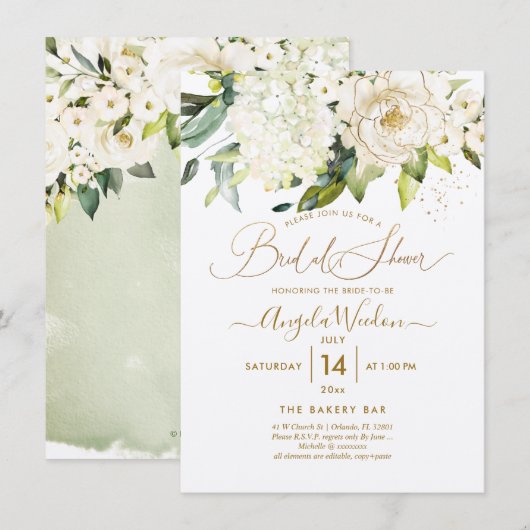 PixDezines H2 Alabaster Rozen Vrijgezellenfeest In Kaart (Voorkant / Achterkant)