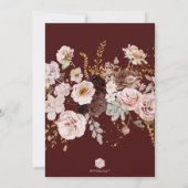 PixDezines H2 Autumn Flowers Rehearsal Kaart (Achterkant)