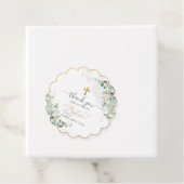 PixDezines H2 Blauwe Gom Eucalyptus Doop Favor T Bedankjes Labels (In situ)