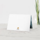 PixDezines H2 Blauwgroen Agate Mitzvah ✡ Hartelijk Kaart (Achterkant)