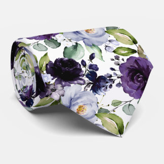 PixDezines H2 Bloemen Paars Lavendel Paars Stropdas