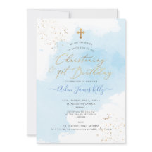 PixDezines H2 Blue Christening+1st Birthday