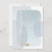 PixDezines H2 Blue Christening+2nd Birthday Kaart (Achterkant)