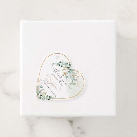 PixDezines H2 Blue Gum Eucalyptus Baptisme Bedankjes Labels (In situ)