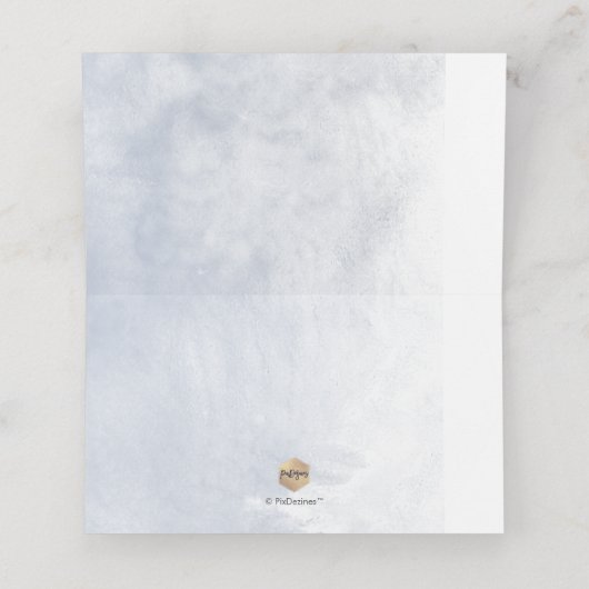 PixDezines H2 Blue Hydrangeas Alabaster Rozen Plaatskaartje (Binnenkant ongevouwen)