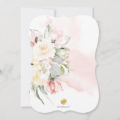 PixDezines H2 Blush alabaster Roos Vrijgezellenfee Kaart (Achterkant)