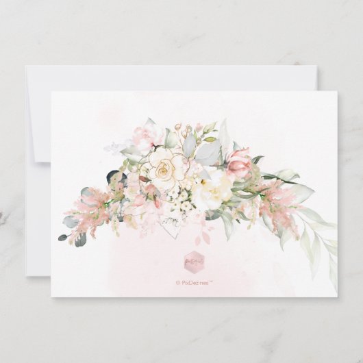 PixDezines H2 Blush alabaster Roos Vrijgezellenfee Save The Date (Achterkant)