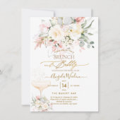 PixDezines H2 Blush alabaster Rozen Brunch Bubble Kaart (Voorkant)