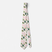 PixDezines H2 Blush Anthuriums Rozen Pioenrozen Stropdas (Voorkant)