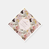 PixDezines  H2 Blush Bourgogne Rozen Servet (Hoek)